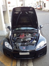 ホンダ：S2000［AP1］　ボンネットダンパー　ブラックカーボン_画像2