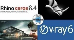 Rhinoceros 8.4+ V-Ray v6 FOR Rhinoceros простой install гид анимация имеется Windows долгосрочный версия загрузка 