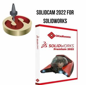 SOLIDWORKS Premium 2022 SP5.0インストール動画付き + SolidCAM 2022 サンプルモデル付き 永久版ダウンロード