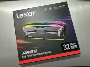  новый товар нераспечатанный не использовался Laxer RGB DDR5-6000 16GBx2 листов (32GB) ARES LD5FU016G-R6000GDGA