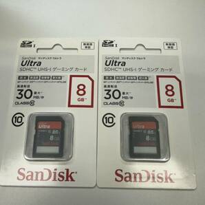 新品未開封未使用SanDisk SDHC UHS-I ゲーミングカード 8GB 2枚セット 送料無料の画像1