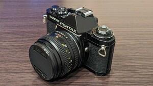 RICOH XR RIKENON 1:2 50mm L カメラレンズ （ 動作確認済）＆　PENTAX ME super 本体付（ミラーアップ不具合 有り） 