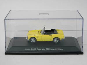 ４【即決】EBRRO エブロ 1/43 ホンダ S800 ロードスター 1966 イエロー ミニカー HONDA