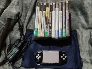 PSP3000 本体 + SD8G + 充電器 + バッテリー + 入れ物 + ソフト各種