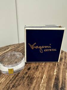 2409■カガミクリスタル　文鎮　ペーパーウェイト　KAGAMI CRYSTAL 　文房具　