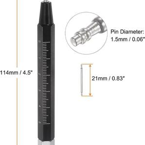 腕時計バンドピン ピン除去 ばね棒ツール 交換工具 21ｍｍ 1.5ｍｍ 時計バンドの修理用の画像2