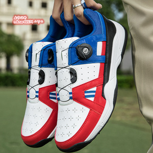 Новая обувь для гольфа Роскошная мужская спортивная обувь Спортивная обувь Легкая противоскользящая эластичная обувь для ходьбы Кроссовки 24,5 см ~ 28 см Синий