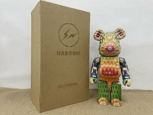 ベアブリック BE@RBRICK カリモク fragmentdesign HAROSHI VERTICAL 400％ polygon フラグメントデザイン ポリゴン MEDICOMTOY 中古 箱付き