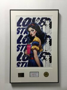 DEATH NYC 額付き 世界限定100枚 アートポスタ 白雪姫 コカコーラ CocaCola スプレー缶 LOVESTRUCK 現代アート