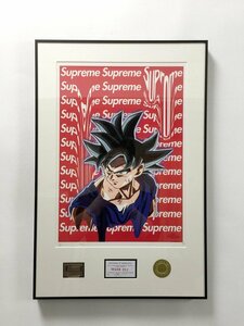 DEATH NYC 額付き 世界限定100枚 アートポスター ドラゴンボール 孫 悟空 Supreme シュプリーム 現代アート