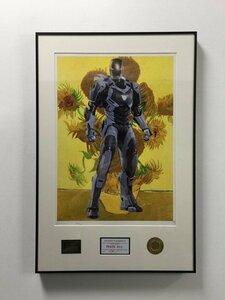 DEATH NYC 額付き 世界限定100枚 アートポスター MARVEL マーベル アイアンマン ひまわり フィンセント・ファン・ゴッホ 現代アート