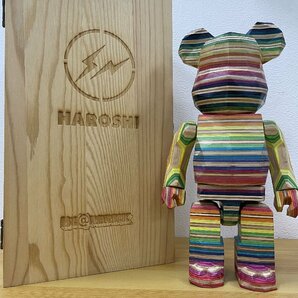 BE@RBRICK x カリモクx 400% by MEDICOM TOY ベアブリック fragment design 置物 ■ 中古 ■ 美品 ■ 箱付きの画像1