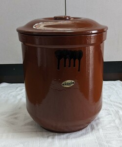 環境ホルモン出ません ！常滑焼久松窯 漬物容器 切立大型サイズ