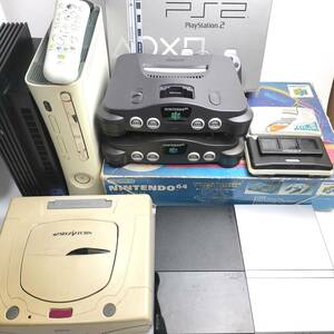 ★9点セット★ ゲーム機 本体 ジャンク 大量 ニンテンドー64 PS2 SCPH-90000 SCPH-77000 XBOX 360 セガサターン ニンテンドーDS