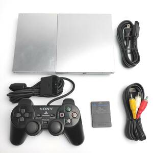 ★薄型★ 読み込み高速 良好 PS2 最終生産型 SCPH-90000 サテンシルバー PS2 プレステ2 PlayStation2 SCPH 90000 SS シルバー 薄型