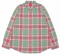 Supreme 22FW Plaid Flannel Shirt Pink L シュプリーム_画像1