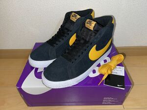 NIKE SB ZOOM BLAZER MID BLACK/GOLD US9.5 ナイキ 