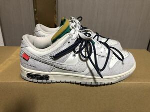 ナイキ ダンク オフホワイト NIKE OFFWHITE DUNK LOW スニーカー DJ0950-115 ホワイト サイズ 26.5