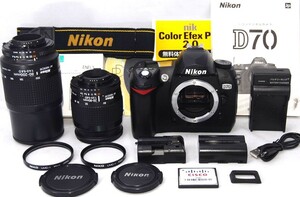 ●美品●初心者入門スタートフルセット● Nikon ニコン D70 Ｗレンズセット●すぐに撮影OK●女性ならではの丁寧な対応で安心