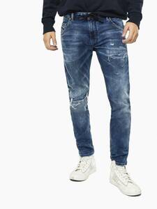 【DIESEL KROOLEY CB-NE 0685I STRETCH JOGG JEANS】ディーゼル ジョグジーンズ デニム スウェット パンツ 32 インディゴ 美品 定価4.9万円