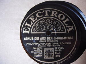 【独盤12吋ＳＰ】「SCHUBERT AGNUS DEI AUS DERG-OUR-MESSE/Scott」