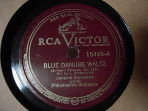 【ＵＳ盤12吋ＳＰ】「BLUE DANUBE WALTZ/STOKOWSKI」RCA