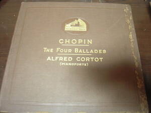 【UK盤１２吋SPアルバム】「CHOPIN THE FOUR BALLADS/CORTOT」HMV