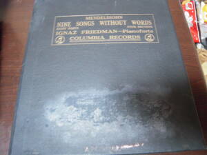 [UK запись SP альбом ][Mendelssohn NINE SONGS WITHOUT WORKS/FRIEDMAN