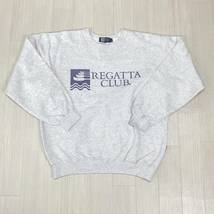 Y0983 REGATTA CLUB メンズ トップス トレーナー 長袖 厚手 伸縮性 Lサイズ ホワイト 白 綿100% あたたか クール シンプル 春秋 休日_画像6