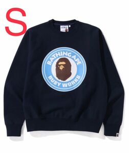 A BATHING APE BAPE CLASSIC BUSY WORKS RELAXED FIT CREWNECK スウェット