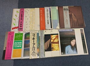 邦楽 LPレコード 16枚 まとめて イルカ／ハイファイセット／太田裕美 ／エポ 等 ポップ フォーク 帯付有 動作未確認 ジャンク品 