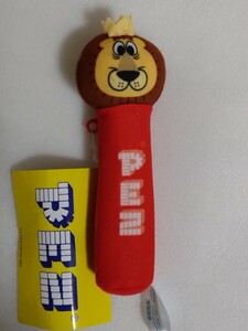 PEZ soft toy stick case lion petsu