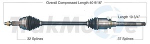  new goods!11~17 Dodge Durango 3,6L drive shaft right front 