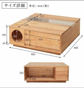 ネコ家具センターテーブル