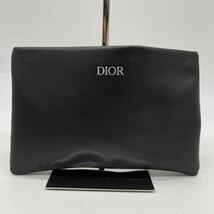 1円【新品未使用】DIOR ディオール セカンドバッグ クラッチバッグ ポール レザー ビジネス レディース メンズ ブラック 千鳥柄_画像2