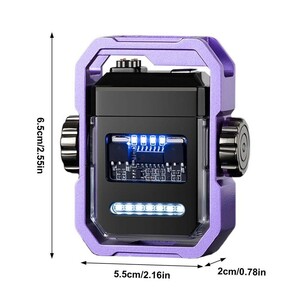 未使用 type-c 充電式電子ライター スピナー　パープル