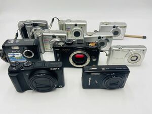 コンパクトデジタルカメラ SONY Panasonic Canon OLYMPUS CASIO PENTAX まとめ10台