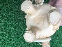 牙彫刻 象牙風 獅子頭龍彫刻香炉 乾隆 細密彫刻 白材 天然素材 重量約1600ｇ オブジェ_画像6