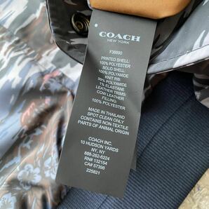 未使用に近い/XLサイズ●COACH コーチ フライトジャケット ナイロンジャケット リバーシブル MA-1 ブルゾン 総柄 ジャケット アウターの画像8