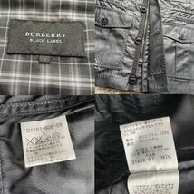 極美品/Lサイズ/バーバリーブラックレーベル BURBERRY BLACK LABEL ブルゾン ナイロンジャケット ジップアップ ノバチェック総柄 黒 高級感_画像7