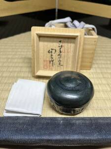  Bizen . Okayama prefecture designation important less shape culture fortune forest . peak cold manner large kiln black incense case also box kiln origin six .