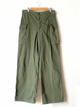 40s US ARMY M-43 Field Pants HBT ヘリンボーン ガスフラップ M43 尿素ボタン カーゴパンツ 軍パン ミリタリーパンツ アメリカ軍_画像1