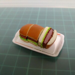 Rn32　リーメント　カツサンド　ミニチュア　食品サンプル　パン　コメダ珈琲