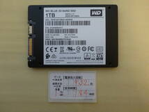 管理番号　T-03043 / SSD / WesternDigital / 2.5インチ / 1TB / ゆうパケット発送 / データ消去済み / ジャンク扱い_画像2