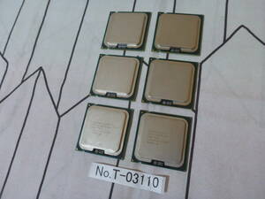 管理番号　T-03110 / INTEL / CPU / Core2 QUAD Q9550 / LGA775 / 6個セット / BIOS起動確認済み / ゆうパケット発送 / ジャンク扱い