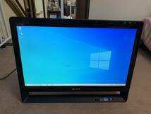 【中古】 SONY VPCJ218FJ /Win10/i5-2410M 2.3G/4G/1T/光沢21.5W/BD/TV/ 動作確認済/AC KB MS RC付属/一体型パソコン _画像1