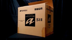 SANSUI サンスイ 高音質２wayスピーカー☆除菌クリーニング品★最高級艶出しWAX処理★ウレタンエッジ新品交換品【鮮烈艶音】★元箱有り