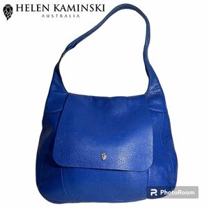 【美品】HELEN KAMINSKI ヘレンカミンスキー 本革 レザー ワンショルダー バッグ ショルダー ブルー