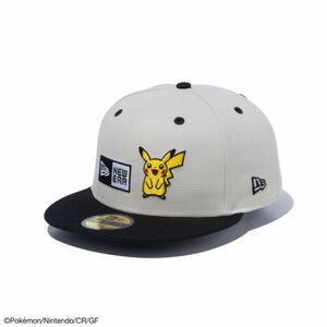 59FIFTY Pokmon ポケモン ピカチュウ ボックスロゴ ストーン ブラックバイザー　サイズ7 3/4 (61.5cm)