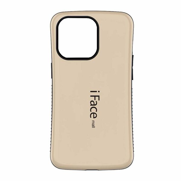 iFace mall iPhone 13 ProMax ケース iPhoneカバー　 TPUストラップホール付き 耐衝撃　ゴールド